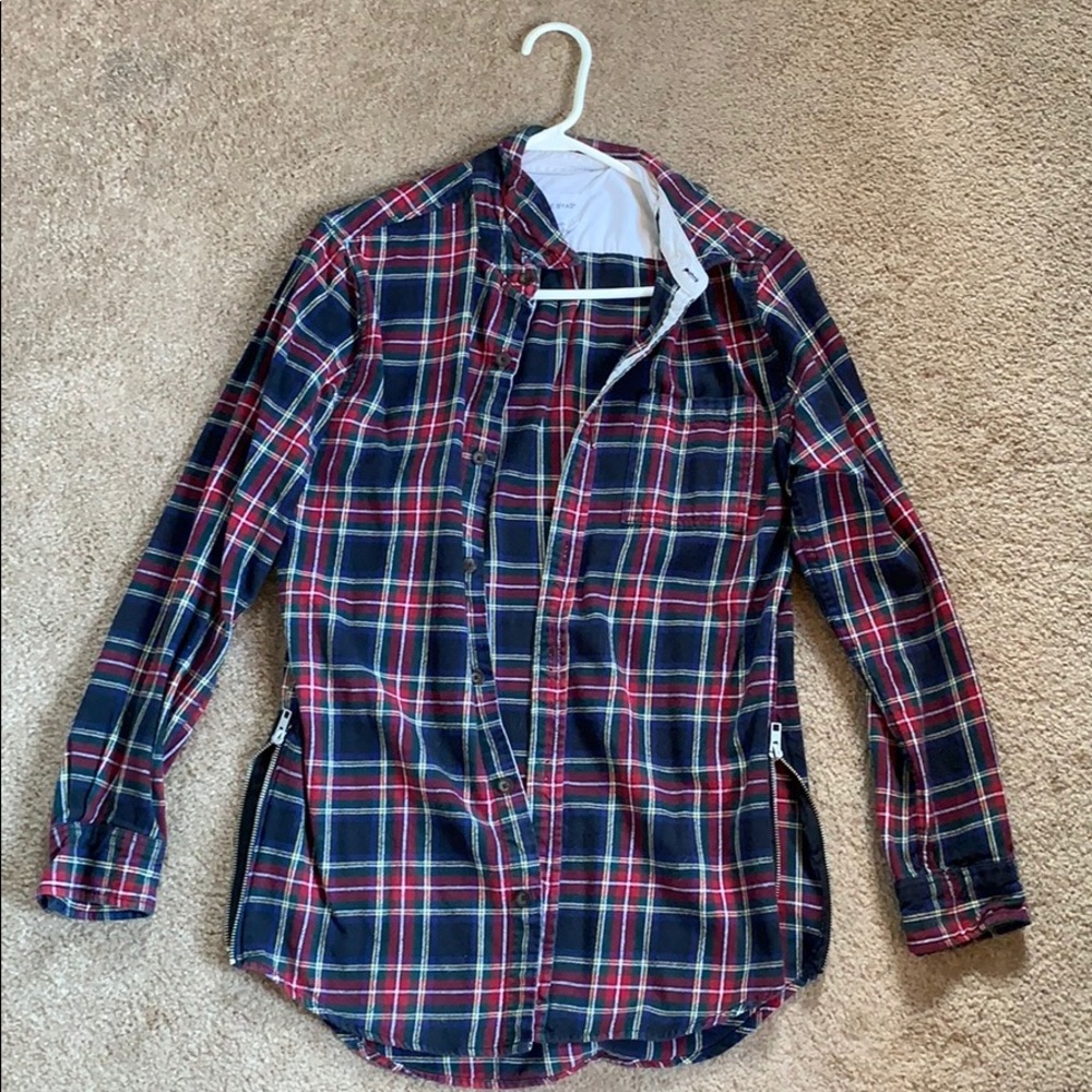 On The Byas plaid long sleeve